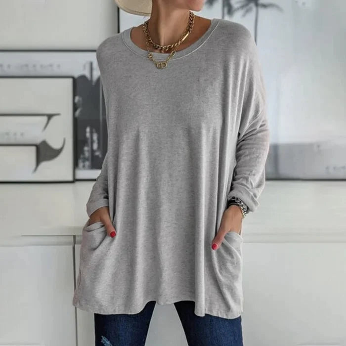 Tunic | Oversized Long Sleeve with Side Pockets