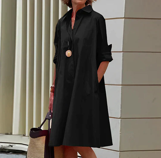 Dresses | Women’s Casual Button-Down A-Line Shirt Dress