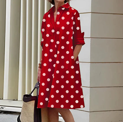 Dresses | Women’s Casual Button-Down A-Line Shirt Dress