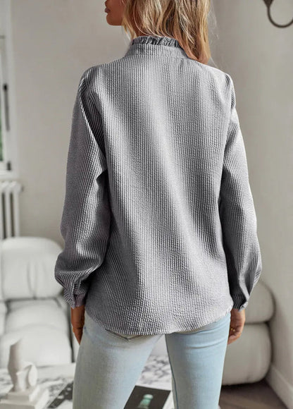 Shirt | Elegant Chiffon Button-Up Shirt for Women