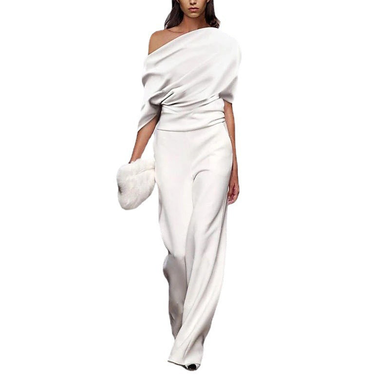 Jumpsuit | Casual Off-Shoulder Relaxed Fit