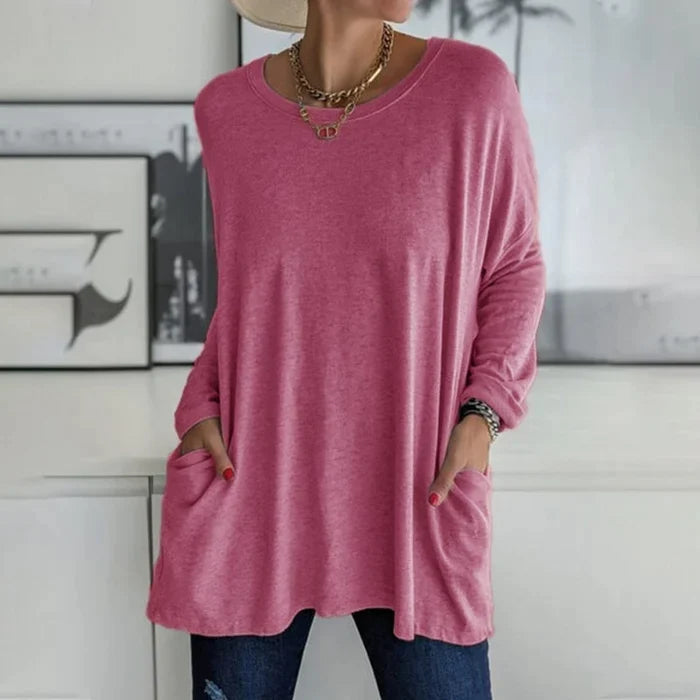Tunic | Oversized Long Sleeve with Side Pockets