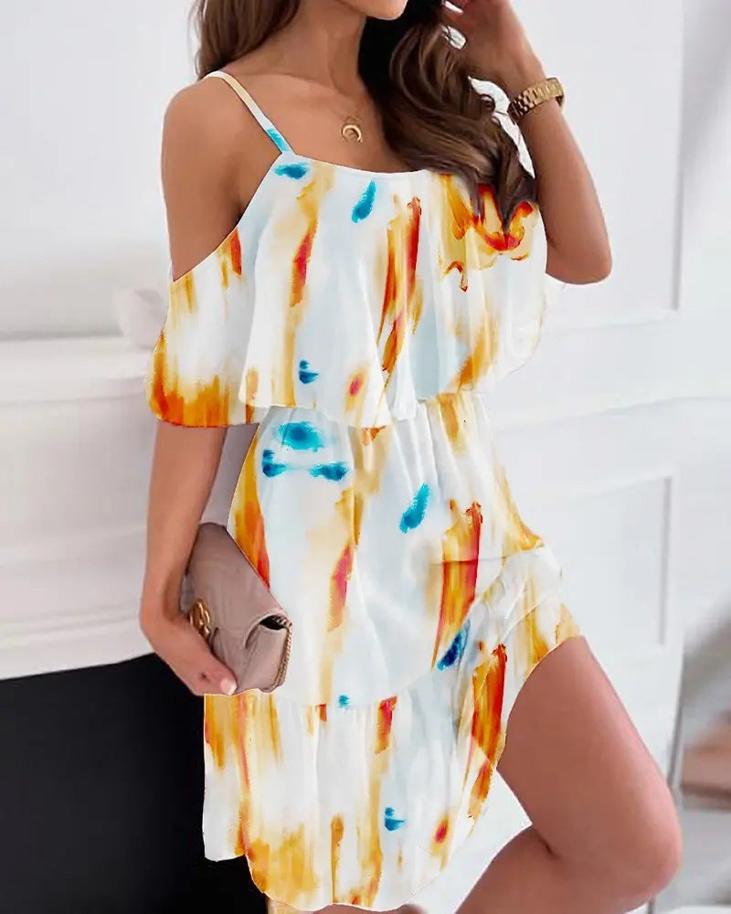 Dresses | Women’s Off-Shoulder Floral Print Mini Dress