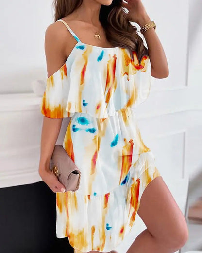 Dresses | Women’s Off-Shoulder Floral Print Mini Dress