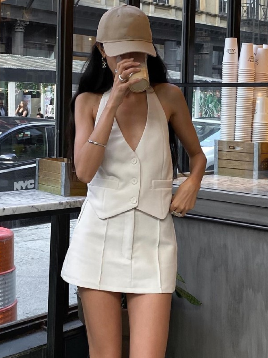 Dresses | Women’s Sleeveless Vest-Style Mini Dress