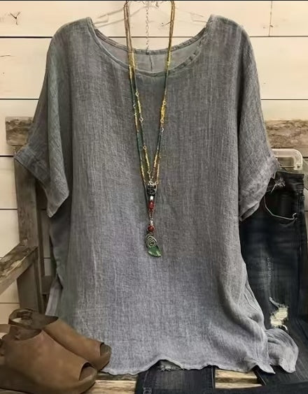 Tops | Women’s Loose Fit Textured Tunic Top