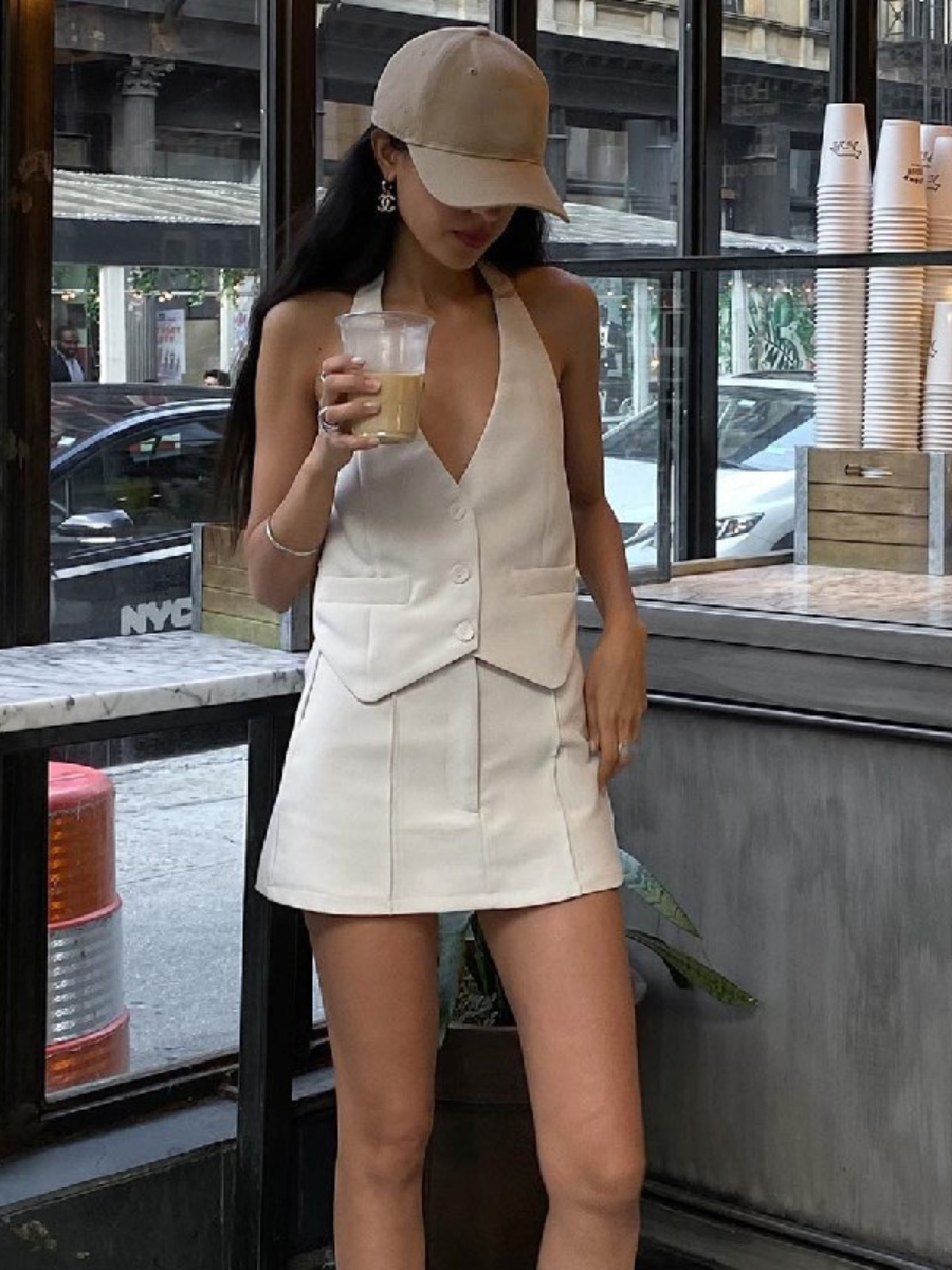 Dresses | Women’s Sleeveless Vest-Style Mini Dress