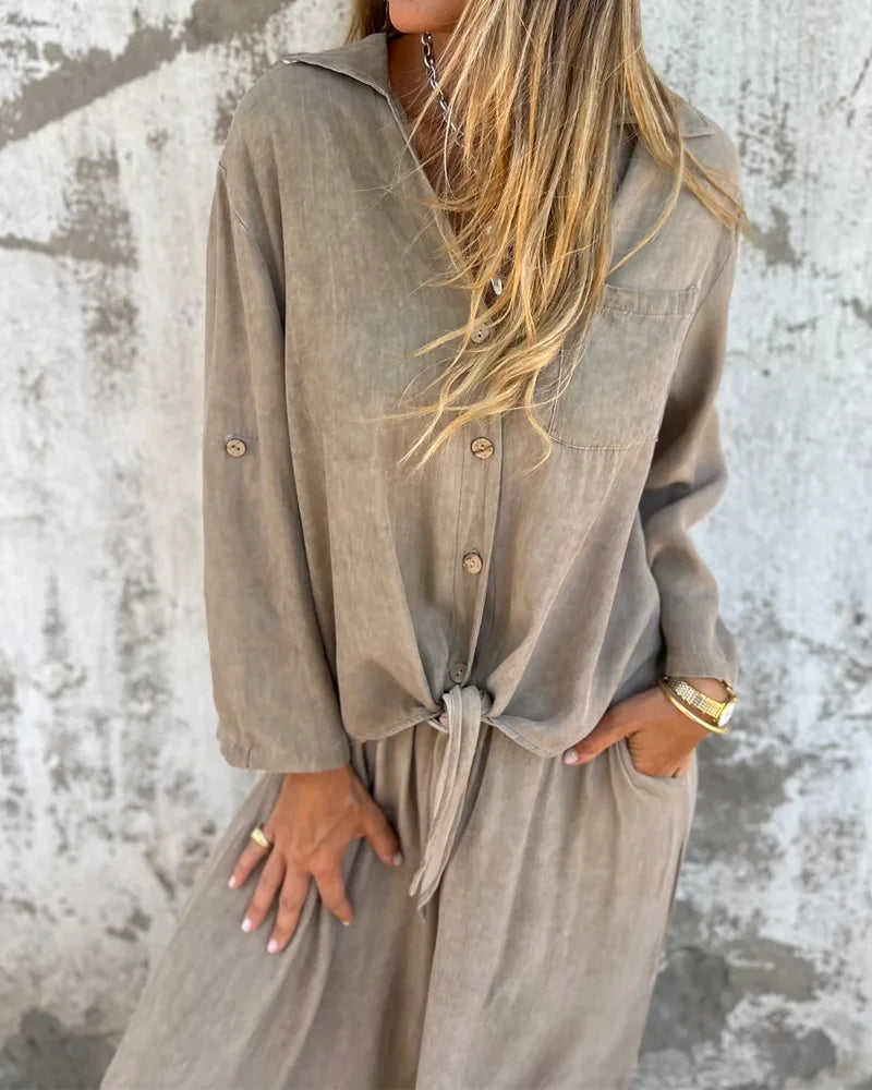 Dresses | Women’s Casual Drawstring Waist Long Sleeve