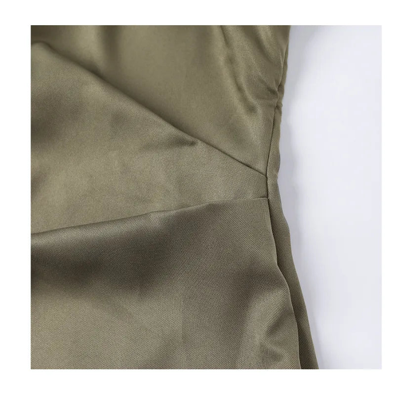 Dresses | Women’s One-Shoulder Satin Midi Dress