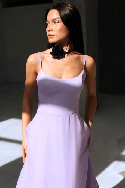 Dresses | Women’s Spaghetti Strap Maxi Dress with Ruffle Hem