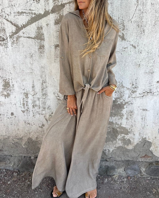 Dresses | Women’s Casual Drawstring Waist Long Sleeve