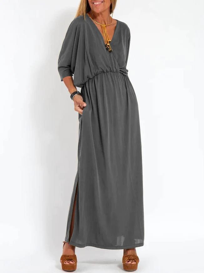 Dresses | Women’s Relaxed V-Neck Maxi Dress with Cinched Waist