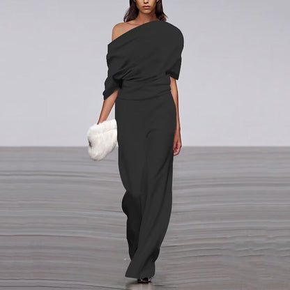 Jumpsuit | Casual Off-Shoulder Relaxed Fit