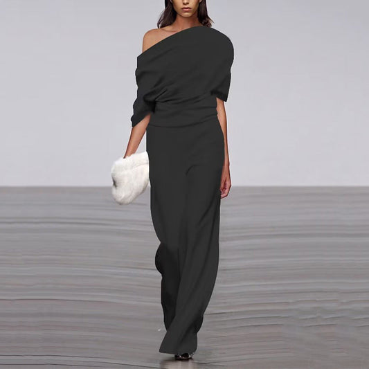 Jumpsuit | Casual Off-Shoulder Relaxed Fit