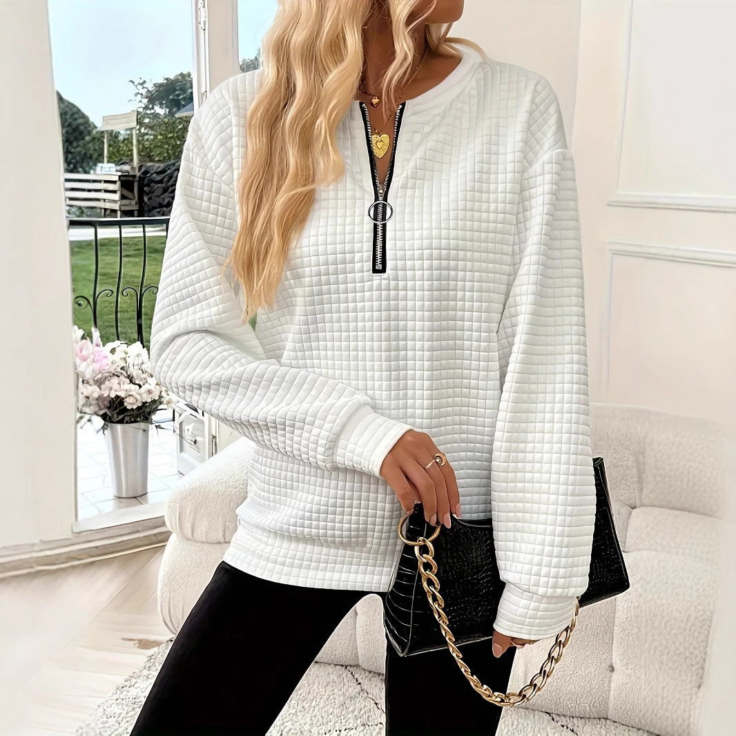 Sweaters | Women’s Cable-Knit Half-Zip Pullover Sweater