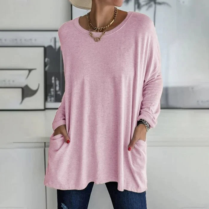 Tunic | Oversized Long Sleeve with Side Pockets