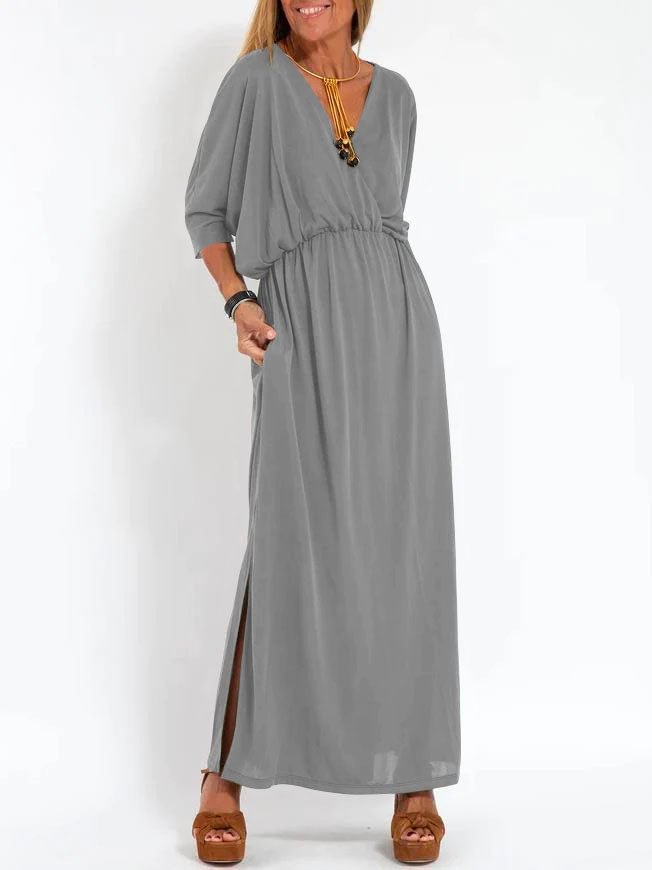 Dresses | Women’s Relaxed V-Neck Maxi Dress with Cinched Waist