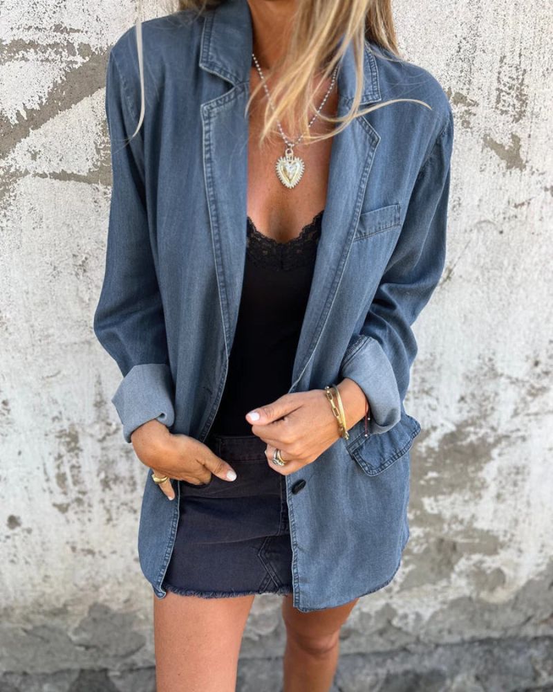 Tops | Women’s Oversized Casual Button-Down Shirt