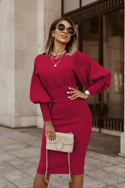 Dresses | Women’s Elegant Belted Pencil Midi Dress