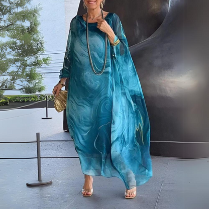 Dress | Elegant Silk Chiffon Midi for Women