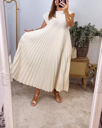 Dresses | Women’s Sleeveless Pleated Maxi Dress