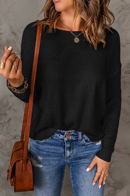 Tops | Women’s Casual Lightweight Knit Long Sleeve Sweater