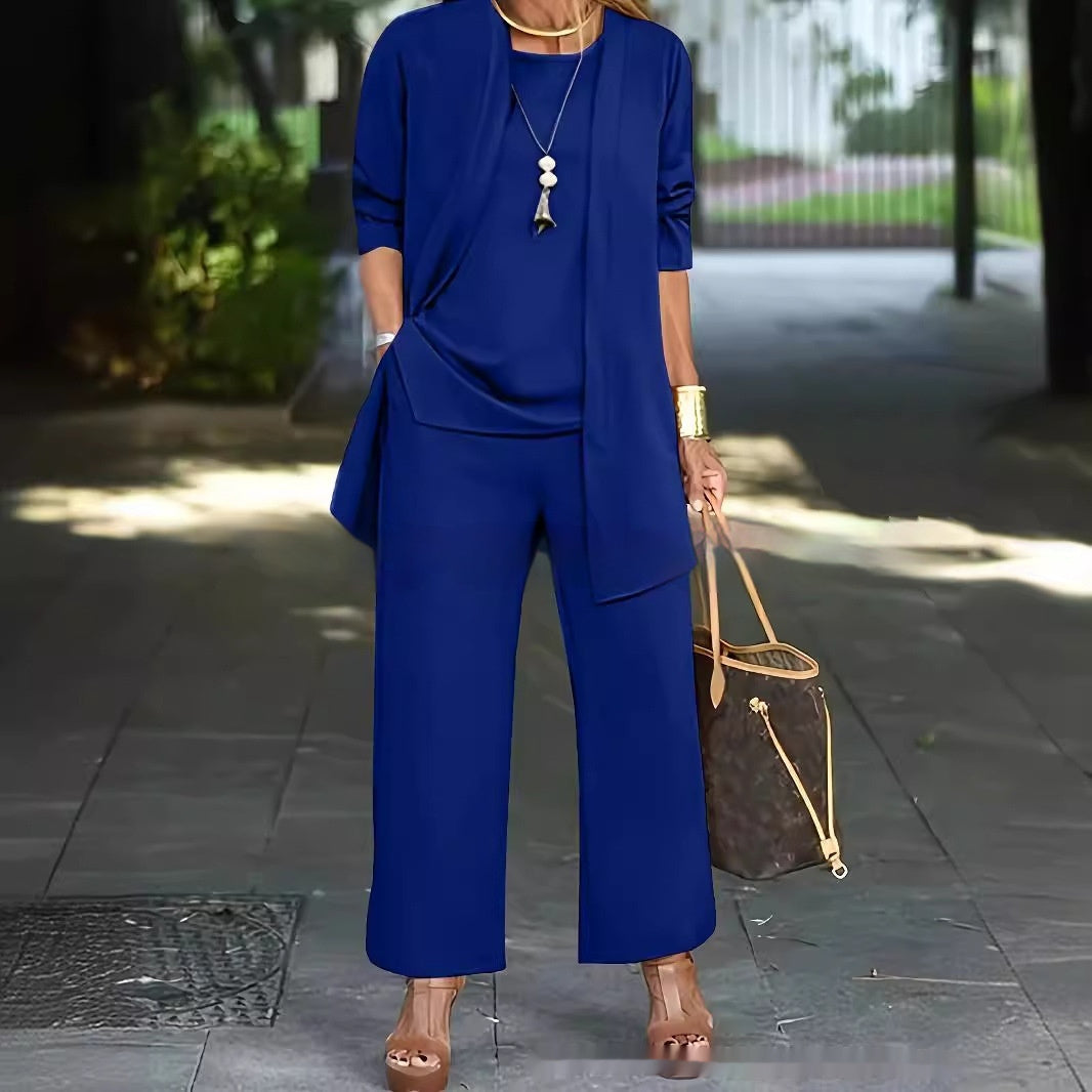 Sets | Women’s Two-Piece Casual Tunic and Wide-Leg Pants Set