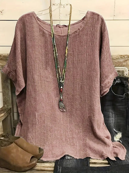 Tops | Women’s Loose Fit Textured Tunic Top