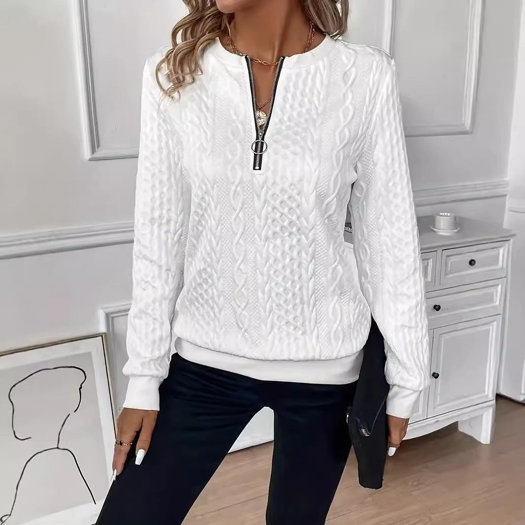 Sweaters | Women’s Cable-Knit Half-Zip Pullover Sweater