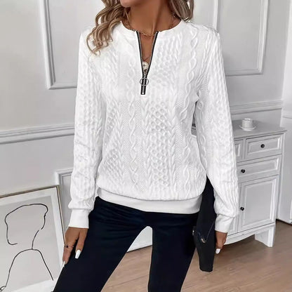 Sweaters | Women’s Cable-Knit Half-Zip Pullover Sweater