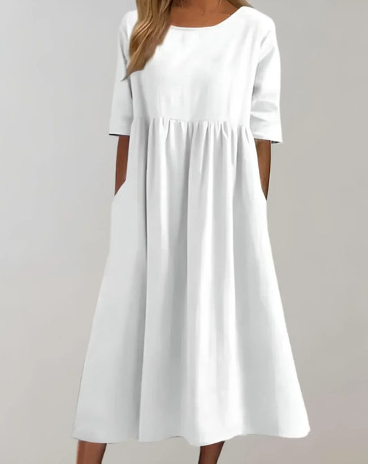 Dresses | Women’s Casual Loose Fit Empire Waist Midi Dress