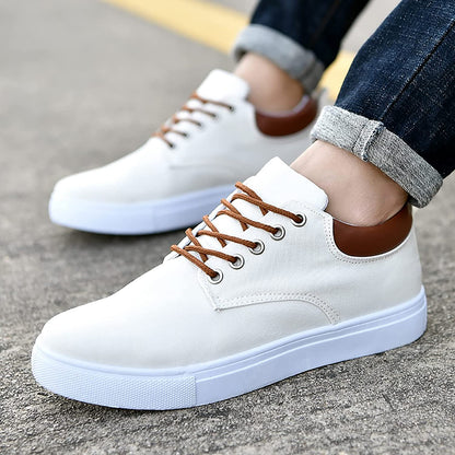 Sneakers | Canvas Low-Top Sneakers with Supportive Sole for Men