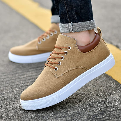 Sneakers | Canvas Low-Top Sneakers with Supportive Sole for Men