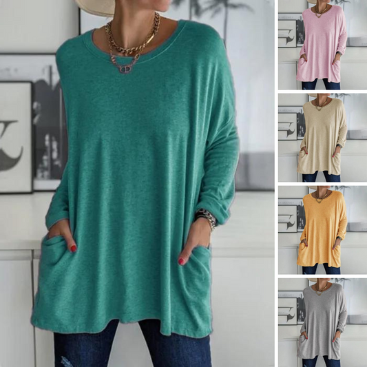 Tunic | Oversized Long Sleeve with Side Pockets