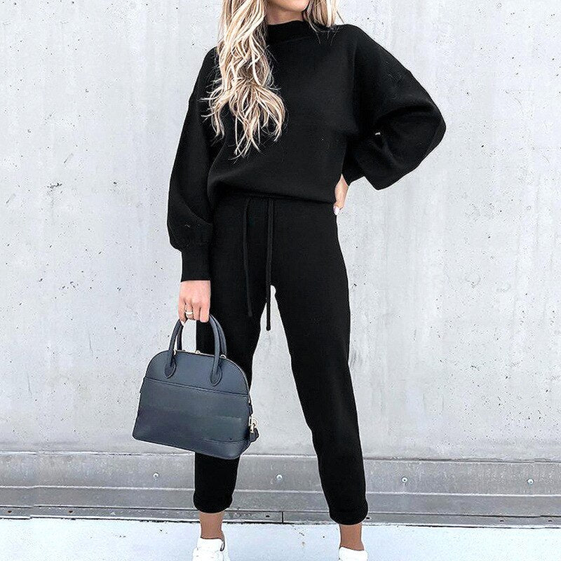 Two-Piece Set | Luxe Oversized Sweatshirt & Joggers