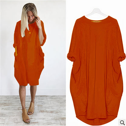 Dresses | Women’s Oversized Casual T-Shirt Dress with Pockets