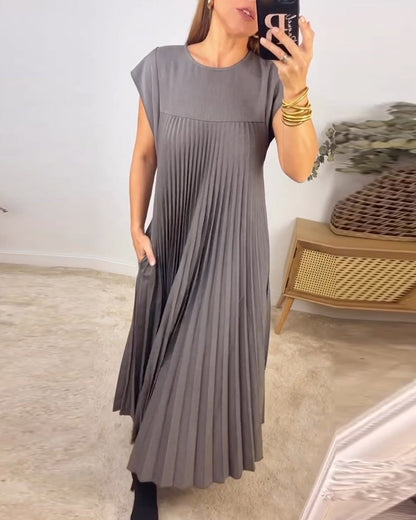 Dresses | Women’s Sleeveless Pleated Maxi Dress