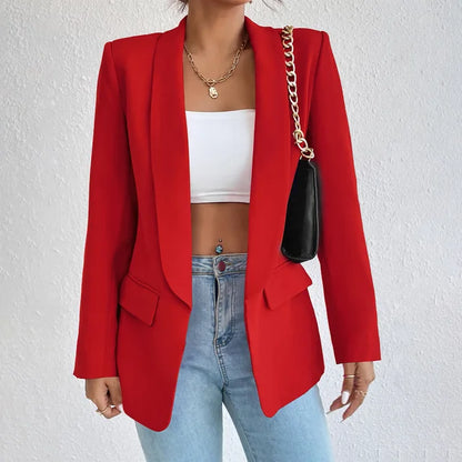 Blazers | Women’s Long Sleeve Open Front Tailored Blazer