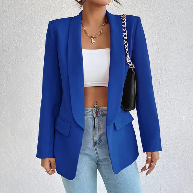 Blazers | Women’s Long Sleeve Open Front Tailored Blazer
