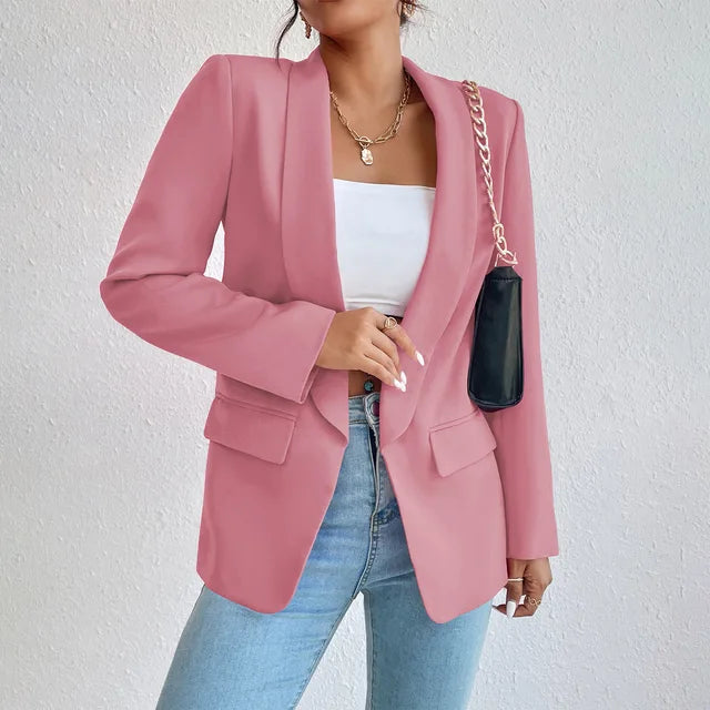 Blazers | Women’s Long Sleeve Open Front Tailored Blazer