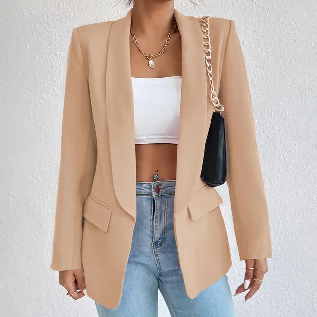 Blazers | Women’s Long Sleeve Open Front Tailored Blazer