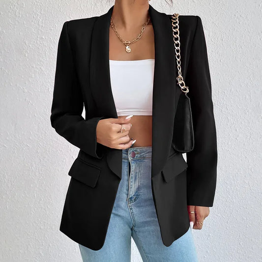 Blazers | Women’s Long Sleeve Open Front Tailored Blazer