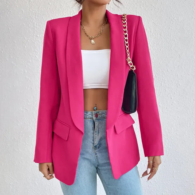 Blazers | Women’s Long Sleeve Open Front Tailored Blazer