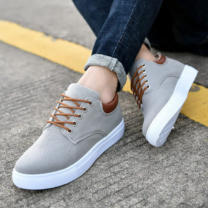 Sneakers | Canvas Low-Top Sneakers with Supportive Sole for Men