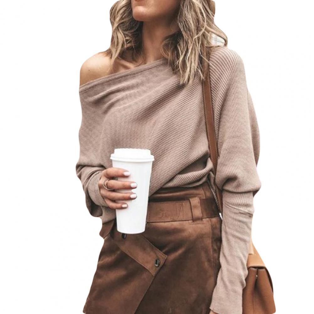 Tops | Women’s Off-Shoulder Relaxed Fit Sweater