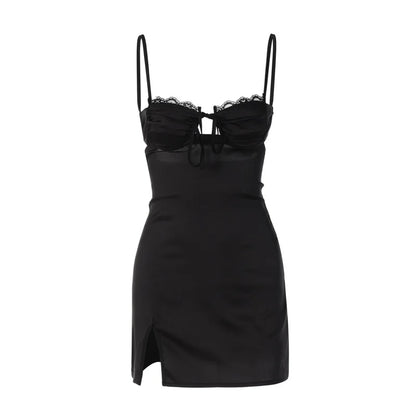 Dress | Spaghetti Strap Mini Dress with Sleek Silhouette