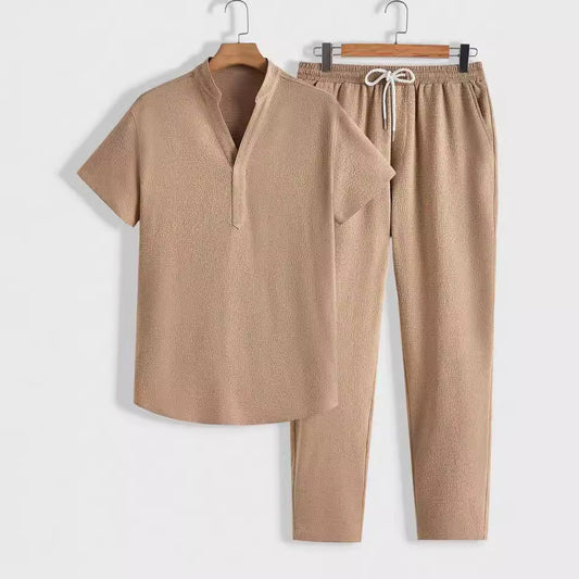 Sets | Men’s Athletic Set – Breathable Relaxed Fit Short Sleeve