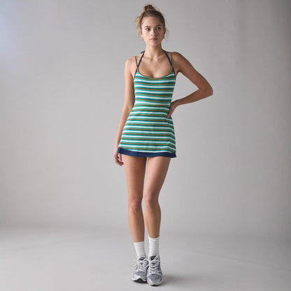 Dresses | Women’s Striped Slim Fit Spaghetti Strap Mini Dress