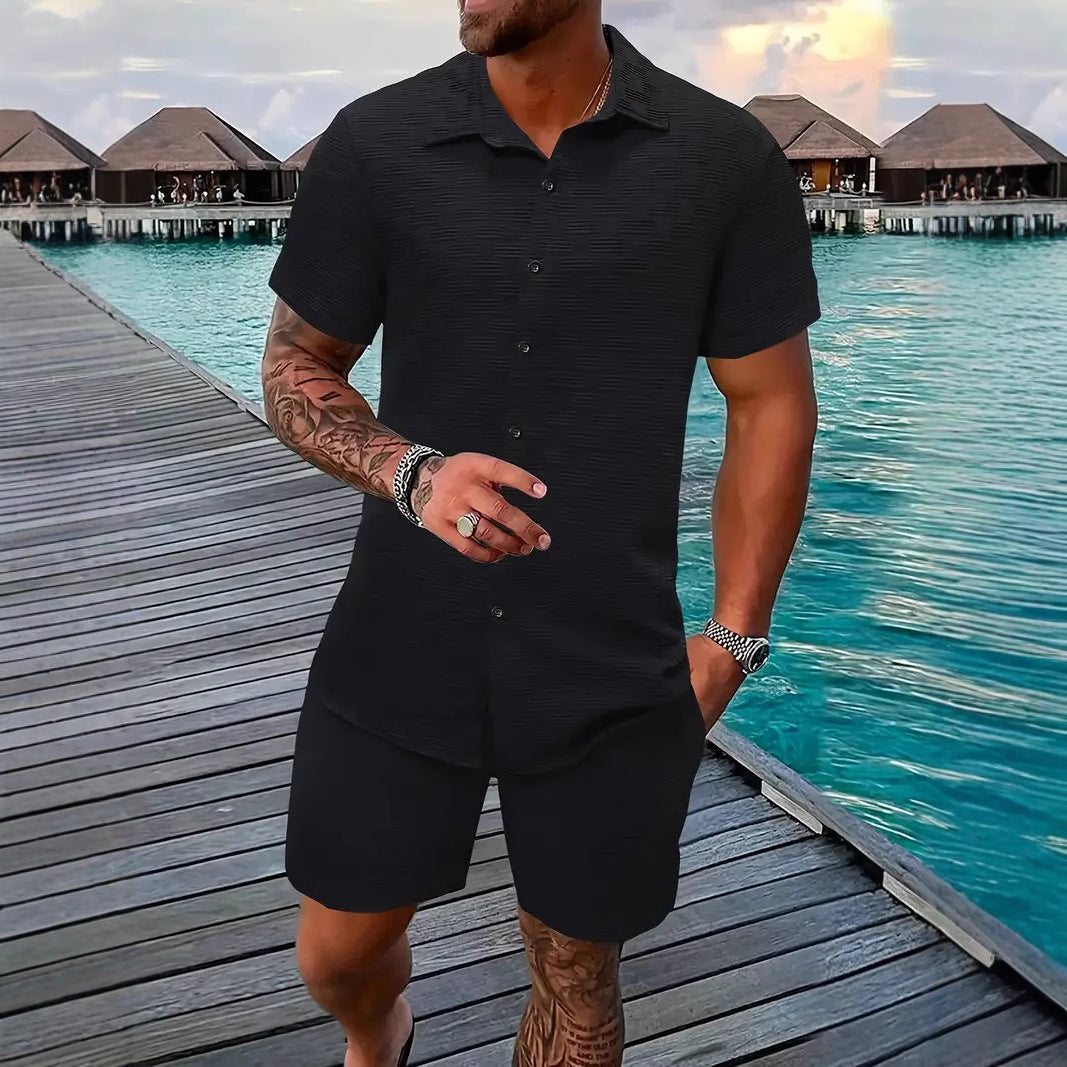 Sets | Men’s Lightweight Cotton Blend Two-Piece Set