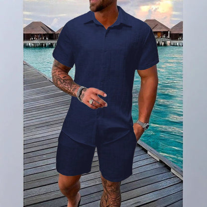 Sets | Men’s Lightweight Cotton Blend Two-Piece Set
